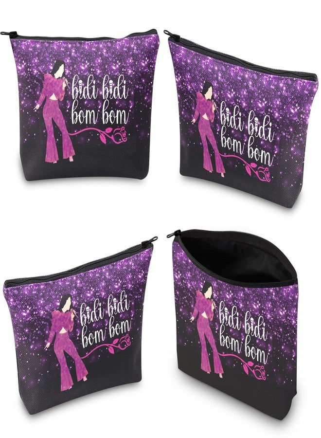 XYANFA Singer Makeup Bag Bidibidi BomBom Latin Dance Lyric Gift Singer Fans Zipper Pouch Purse Crossbody Bag - Image 2