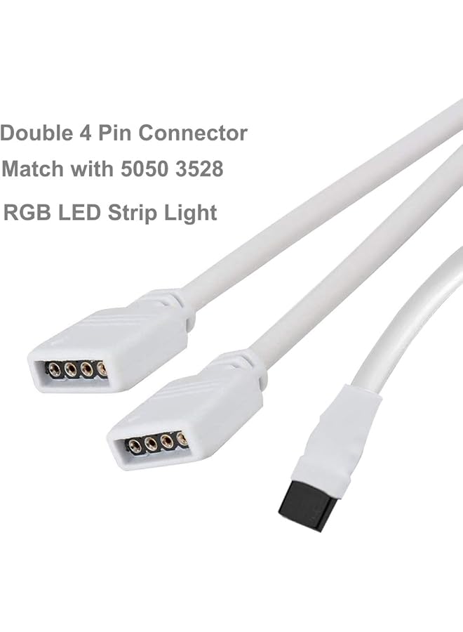 erorex Rgb Led Light Strip Remote Controller 4 Pin 2 Ports Output Dimmer With 44 Keys Wireless Ir Remote Control Receiver For 5050 3528 Rgb Strip Lights - Image 3