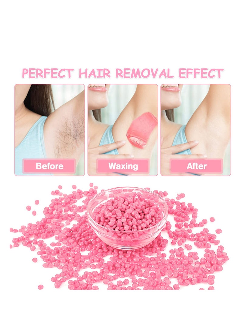 Joyeworld Hard Wax Beads, Wax Beans for Hair Removal, Sensitive Skin Hard Wax for Face, Legs, Armpit, Brazilian, Bikini and Full Body at Home, Waxing Beads for Women Men - Image 5
