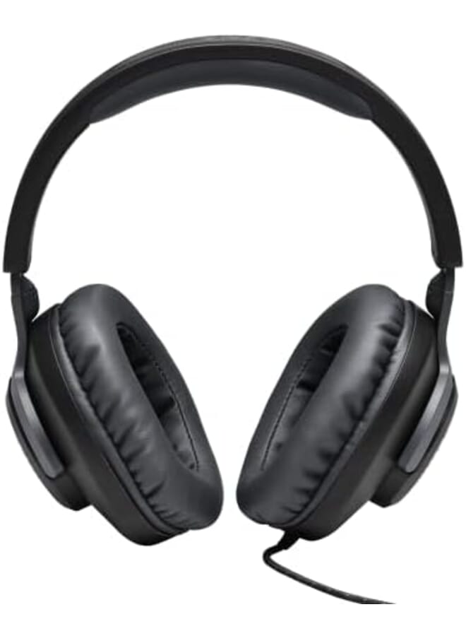 JBL Quantum 100 Wired Over Ear Gaming Headset With A Detachable Voice Focus Boom Mic Quantumsound Signature Lightweight Headband Memory Foam Ear Cushion Pc And Gaming Console Compatible Black - Image 2