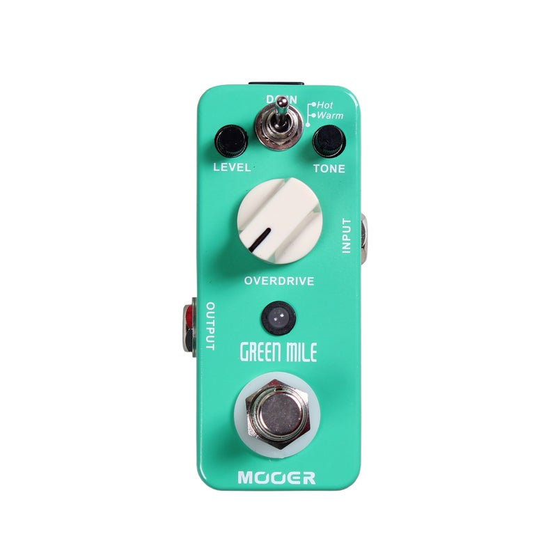 MOOER Green Mile Electric Guitar Overdrive Pedal Tube Screamer Sound Natural, Smooth, Creamy Overdrive Sound for Metal