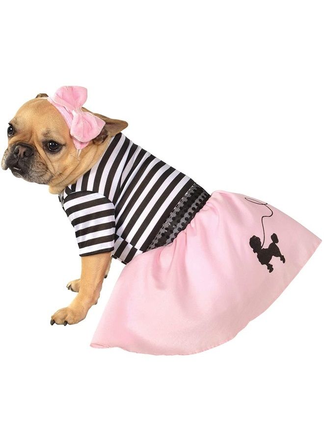 unisex adult 50s Girl Pet Costume Party Supplies, As Shown, S Neck 12 Girth 17 Back 11 US