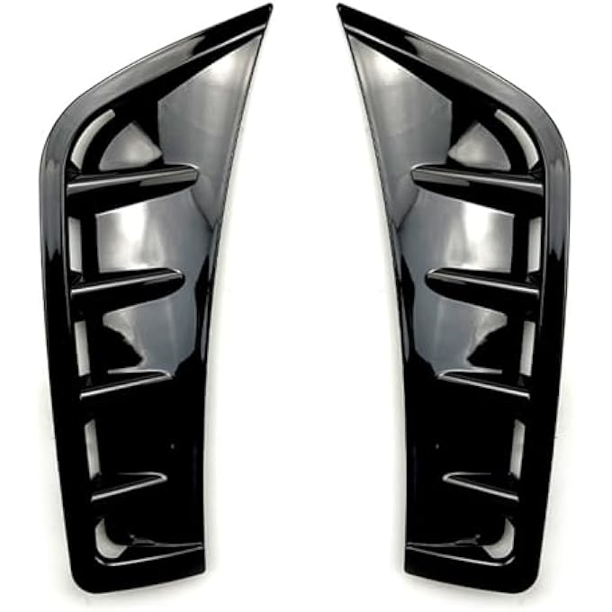 QASULER for Mercedes-Benz, GLC Class X253 C253 2020 2021 2022 GLC260 GLC300 Front Bumper Air Vent Trim Fender Intake Hood Cover Splitter Car Bumper Vent Splitter(Glossy Black) - Image 1