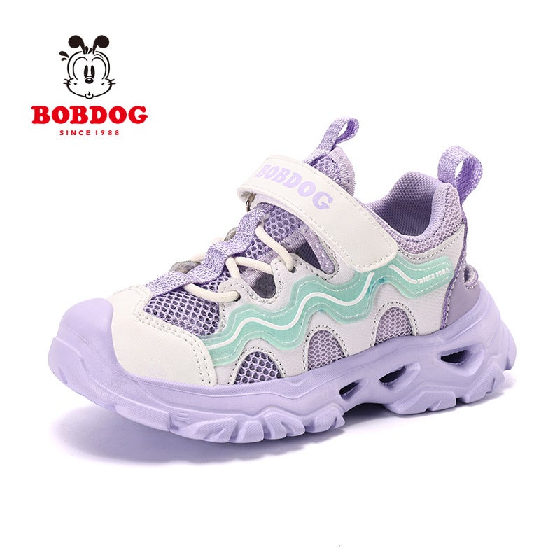 Babudou Kidsren'S Single Mesh Cut Out Sports Shoes 2025 Style Boys' Sports Half Sandals For Small And Medium-Sized Kidsren Girls - Image 1