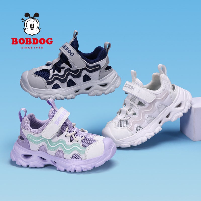 Babudou Kidsren'S Single Mesh Cut Out Sports Shoes 2025 Style Boys' Sports Half Sandals For Small And Medium-Sized Kidsren Girls - Image 2