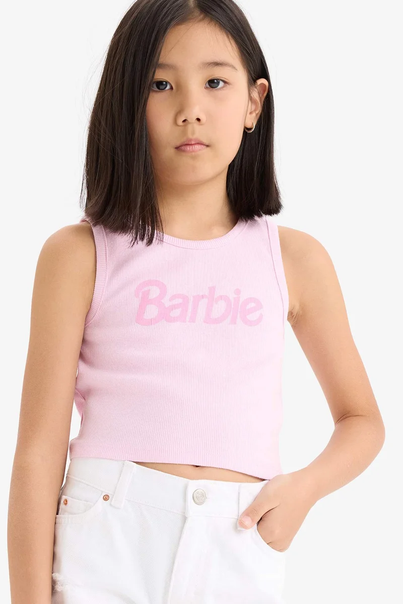 Defacto Girl Slim Fit Barbie Licensed Camisole Tank Top