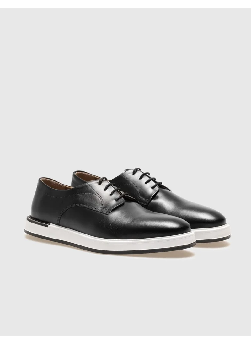 كاباني Black Lace-Up Men's Casual Shoes