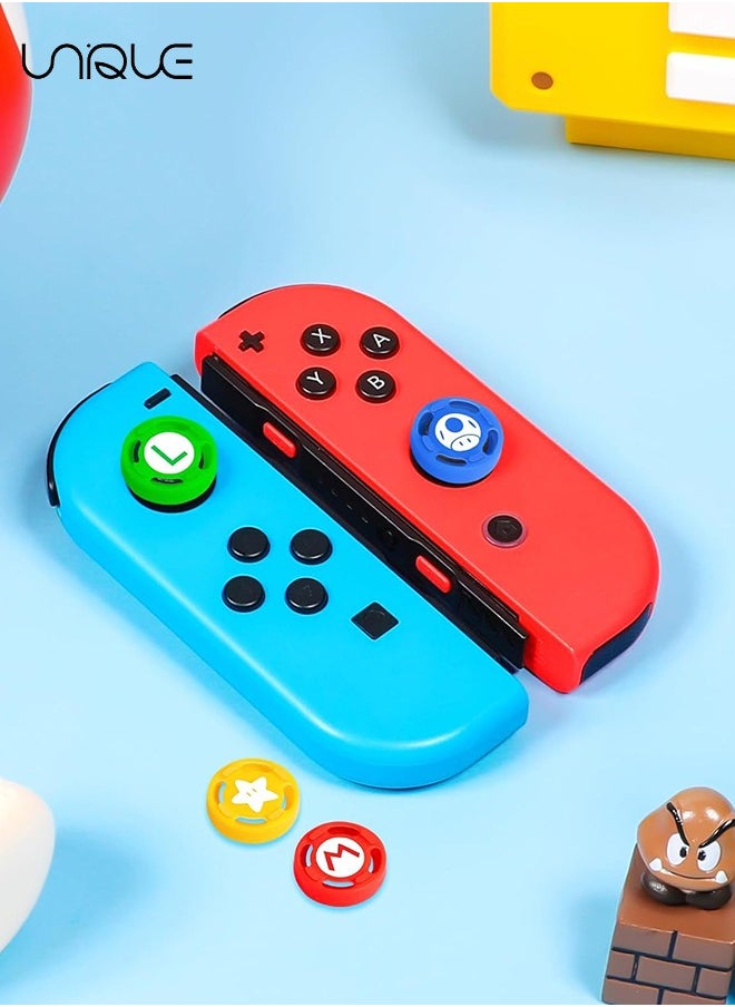 Unique 4Pcs for Nintendo Switch Thumb Grips Cute Cartoon Anime Design Kawaii 3D Silicone Joystick Caps Joycon Controller Button Covers for Nintendo Switch/OLED/Switch Lite for Boys Girls Kids Teens  - Image 5