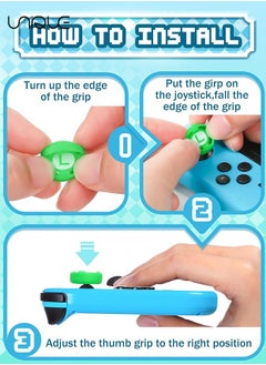 Unique 4Pcs for Nintendo Switch Thumb Grips Cute Cartoon Anime Design Kawaii 3D Silicone Joystick Caps Joycon Controller Button Covers for Nintendo Switch/OLED/Switch Lite for Boys Girls Kids Teens  - Image 4