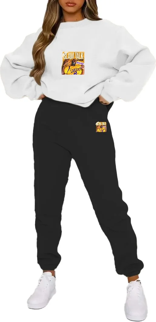 دوغ فش Tracksuit Set Oversize Sleepmodebear Printed Tracksuit Set,lover,couple Combination White
