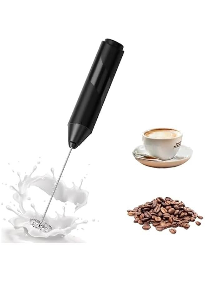HOOKOR Handheld milk frother, battery powered coffee beverage stirrer, handheld electric mixer, frother, stainless steel frother, latte coffee - Image 1