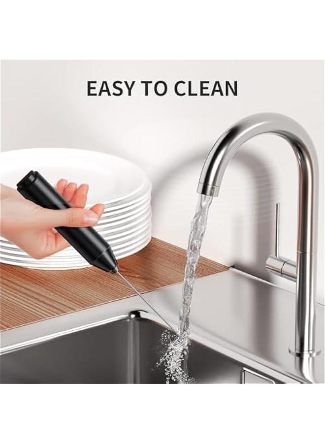 HOOKOR Handheld milk frother, battery powered coffee beverage stirrer, handheld electric mixer, frother, stainless steel frother, latte coffee - Image 5