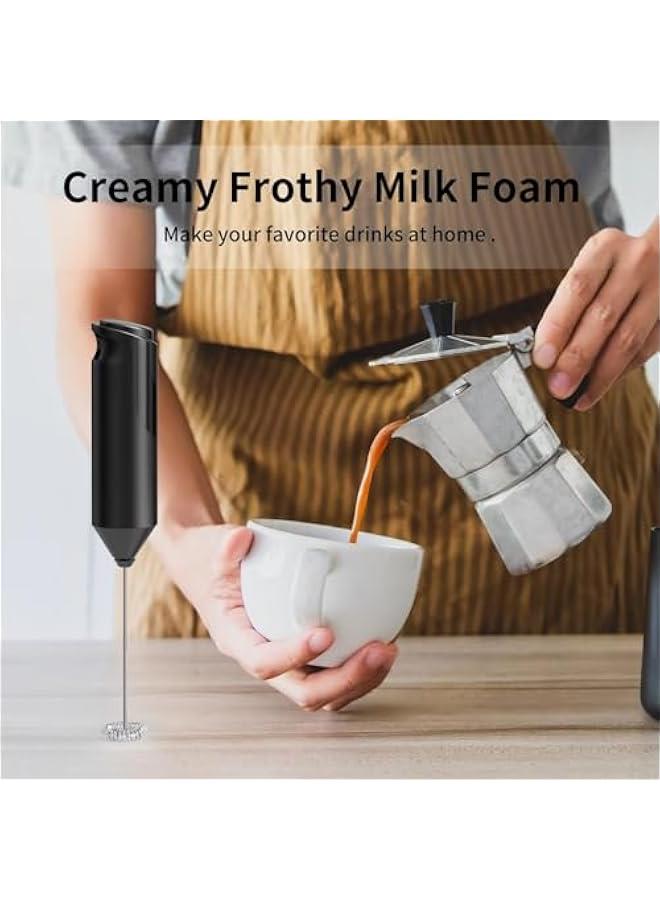 HOOKOR Handheld milk frother, battery powered coffee beverage stirrer, handheld electric mixer, frother, stainless steel frother, latte coffee - Image 4