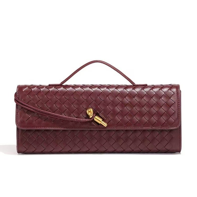 Women's PU Baguette Crossbody Bag Small Shoulder Handbag - Image 1