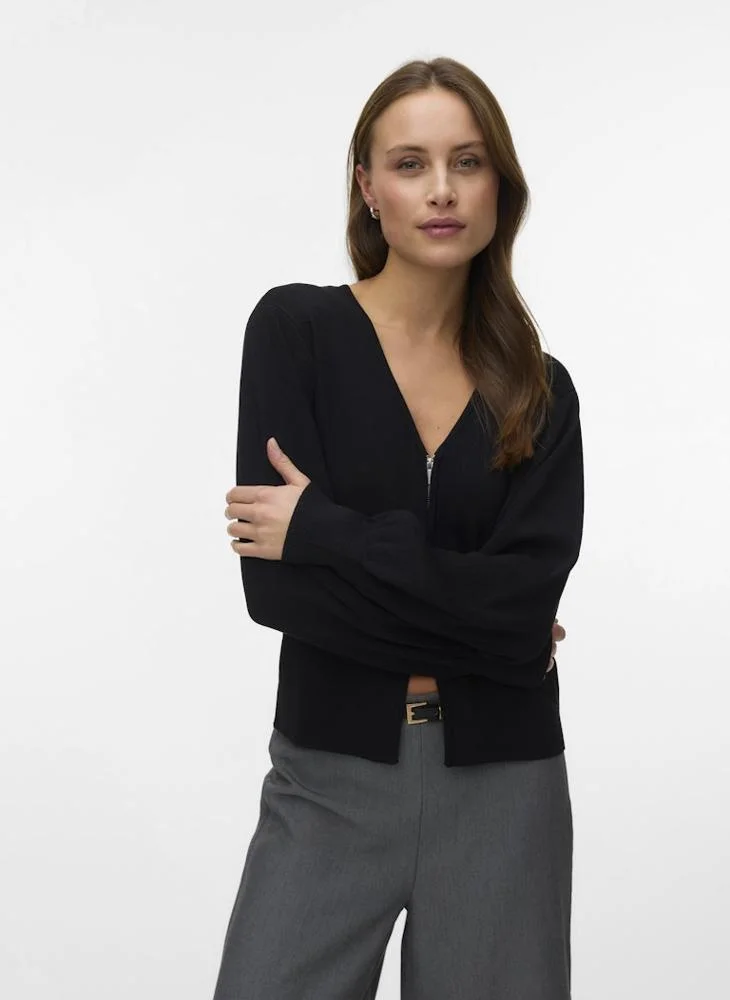 Awalice  V-Neck Knit Cardigan