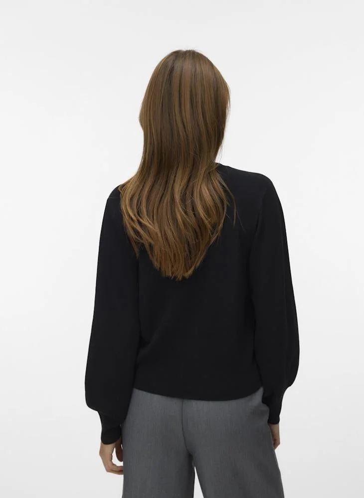 فيرو مودا كارديجان محبوك بياقة على شكل حرف  من أواليس