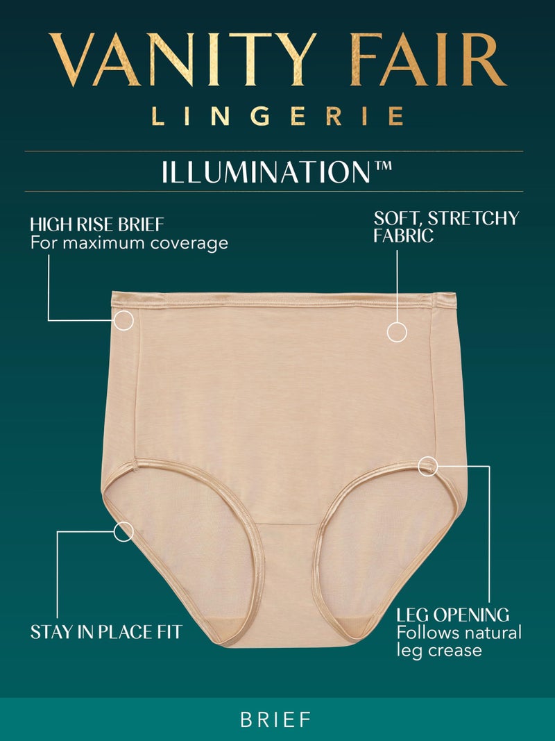 Vanity Fair Women's My Favorite Pants Illumination Brief #13109, Midnight Black, Size 9 - Image 3