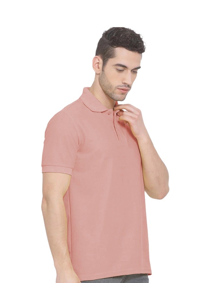 Lux Nitro Men's Solid Regular Fit T-Shirt | Pink | Color Shade May Vary - Image 2