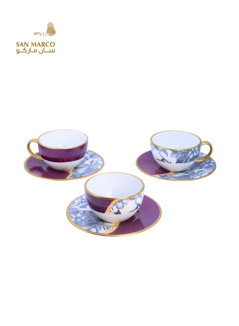 San Marco Royal Flamingo Tea Set – 12 Pieces - Image 3