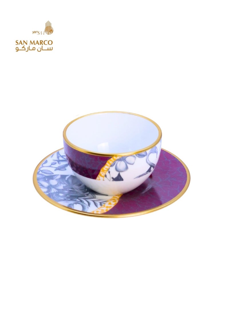 San Marco Royal Flamingo Tea Set – 12 Pieces - Image 4