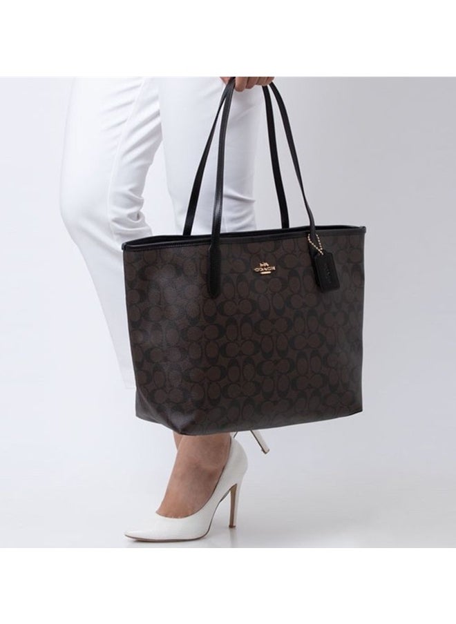coachoutlet COACH City Tote Bag In Signature Canvas  - Image 2
