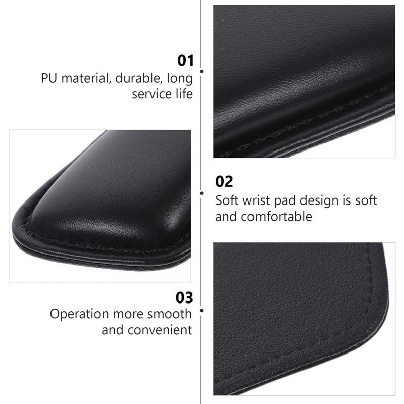 TIDTALEO Ergonomic Wrist Rest Pad Non-Slip PU Leather Comfort Support for Keyboard Mouse Office Home Use - Image 4