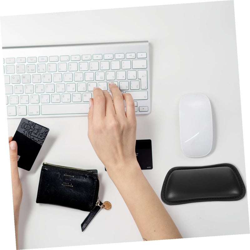 TIDTALEO Ergonomic Wrist Rest Pad Non-Slip PU Leather Comfort Support for Keyboard Mouse Office Home Use - Image 5