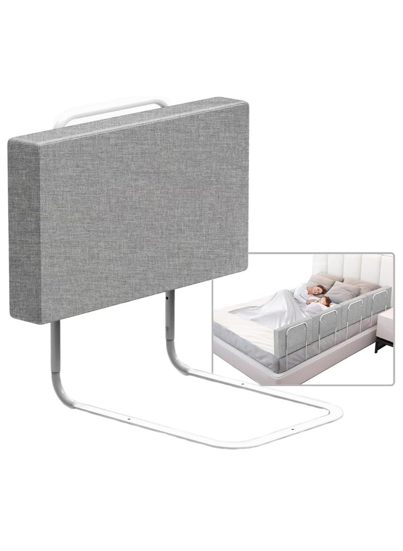 Bed Rail for Toddlers Baby Bed Rails Guard with Reinforced Screw Safety System Composable Kids Bedrail Guard Assist Rail for All Size Mattress (Grey/ 60cmx28cm) - Image 1