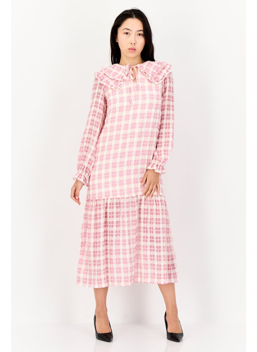 LOST INK Women Plaid Midi Dress, Multicolor  - Image 1