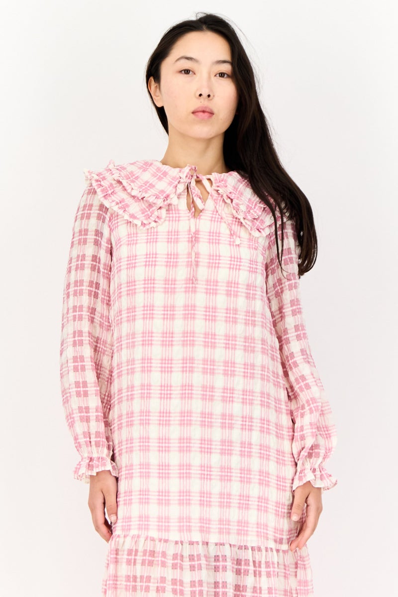 LOST INK Women Plaid Midi Dress, Multicolor - Image 2