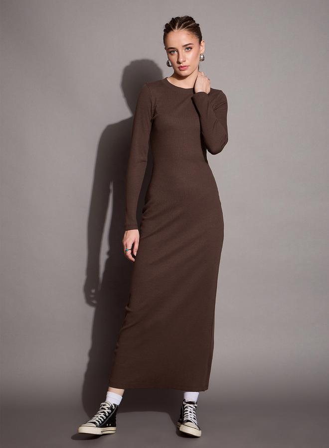 SASSAFRAS Ribbed Knit Dress - Image 1