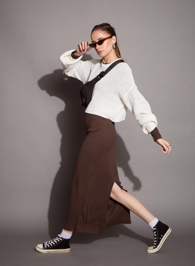 SASSAFRAS Ribbed Knit Dress - Image 2