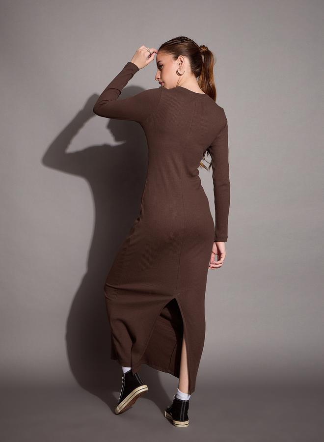 SASSAFRAS Ribbed Knit Dress - Image 5