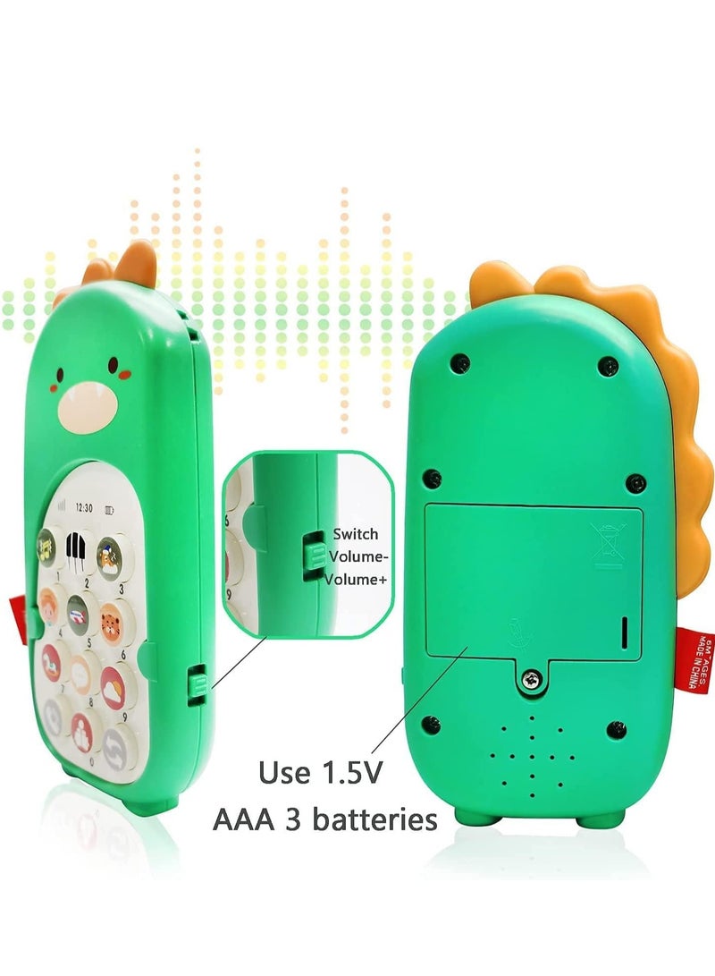 Puzzle music toy in gum form, suitable for children aged 18 months and above, green - Image 3