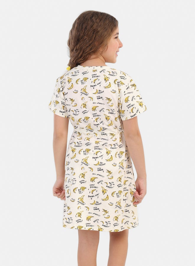كارينا ثوب نوم Girly Bananas Print - Image 3
