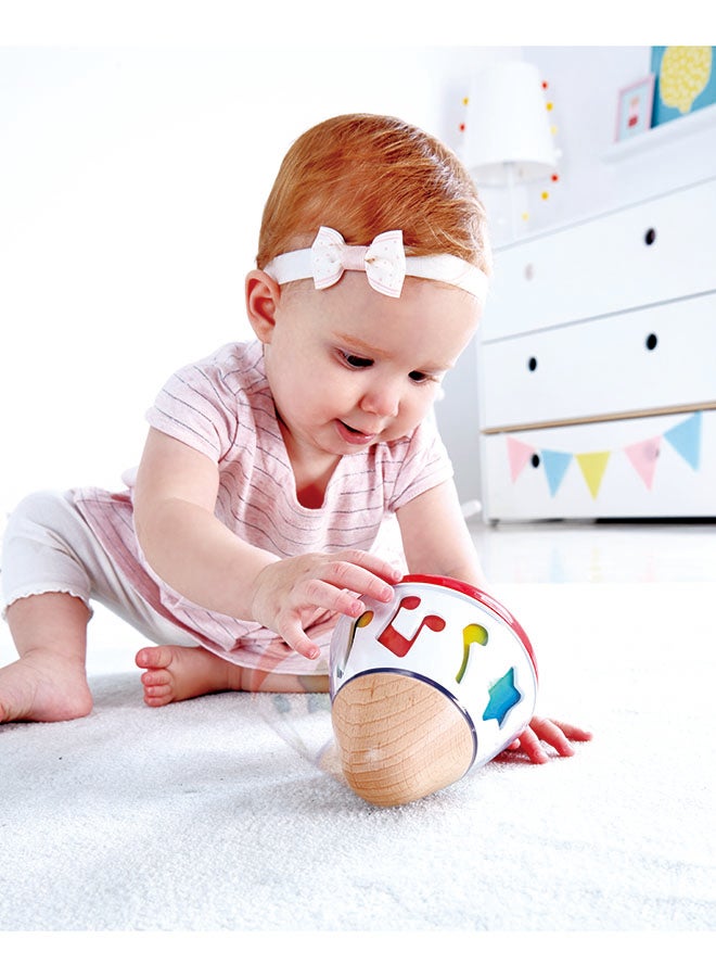 Hape Rotating Music Box | Wind-Up Wooden Musical Toy | Soothing Music & Color-Changing Symbols | For Newborns & Up - Image 5