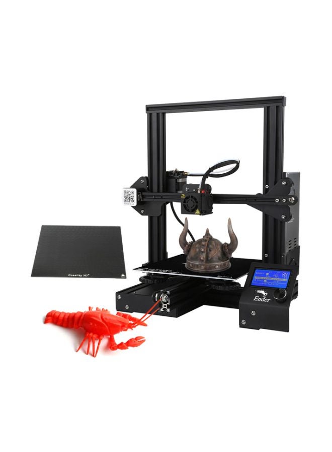 كريليتي 3D طابعة إندر-3x المطورة ثلاثية الأبعاد مع لوح زجاجي أسود - Image 1