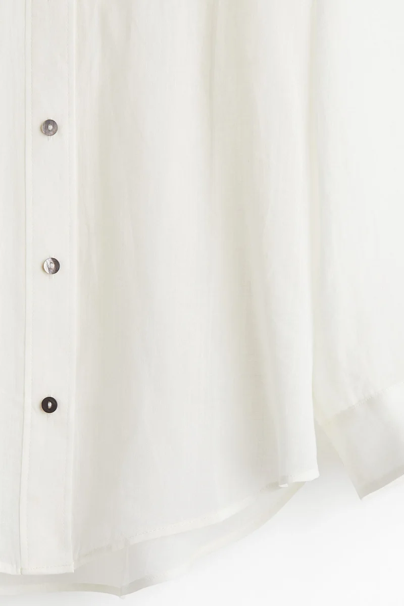 H&M Oversized ramie shirt