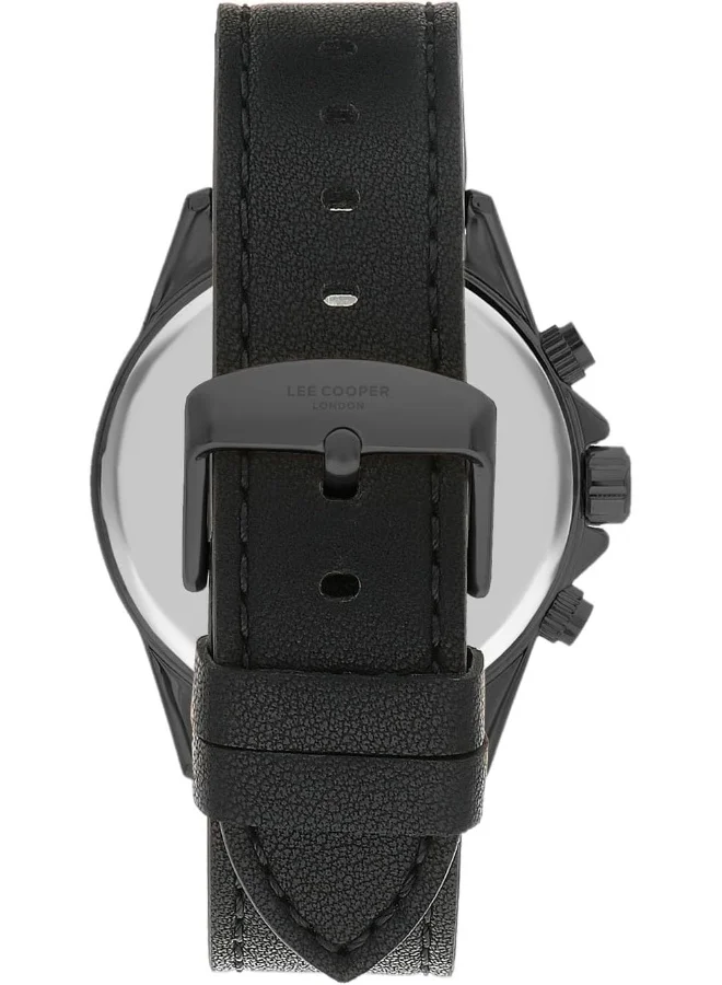 Lee Cooper Lee Cooper Men's Quartz Movement Watch, Multi Function Display and Leather Strap - LC07530.066