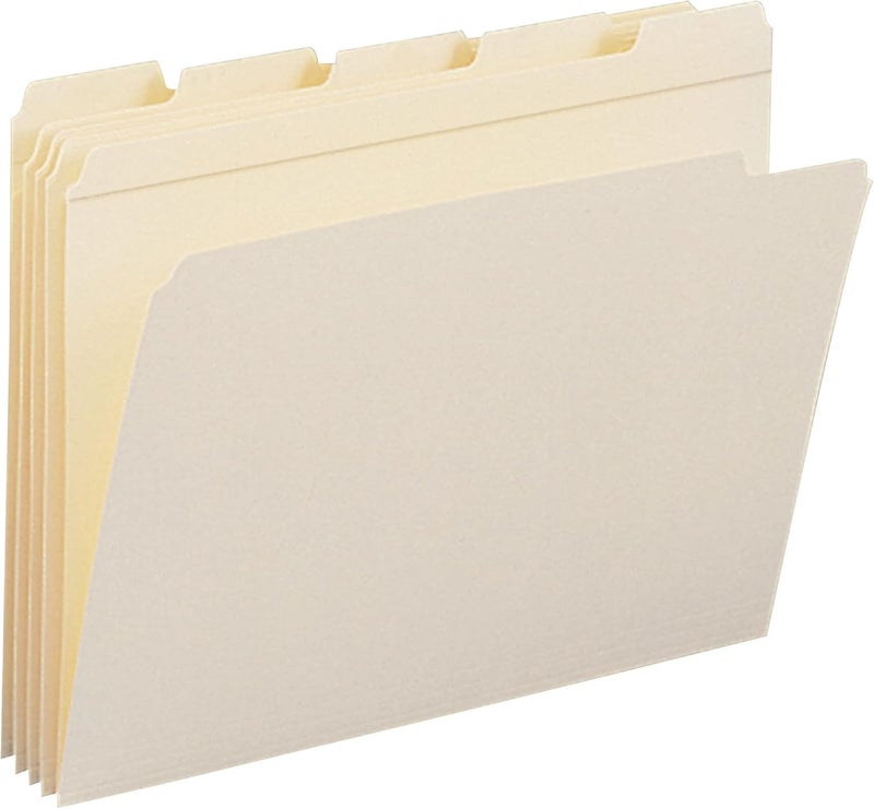 Smead File Folder Reinforced 15Cut Tab Assorted Positions Letter Size Manila 100 per Box 10356 - Image 4