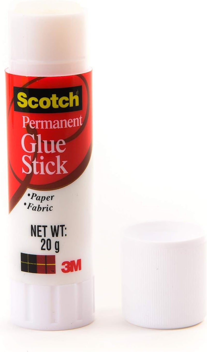 Scotch Permanent Glue Stick 0.69 oz (20gr.) White color, 1 stick/pack - Image 3