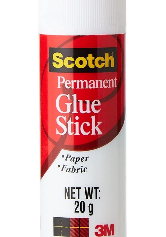Scotch Permanent Glue Stick 0.69 oz (20gr.) White color, 1 stick/pack - Image 1