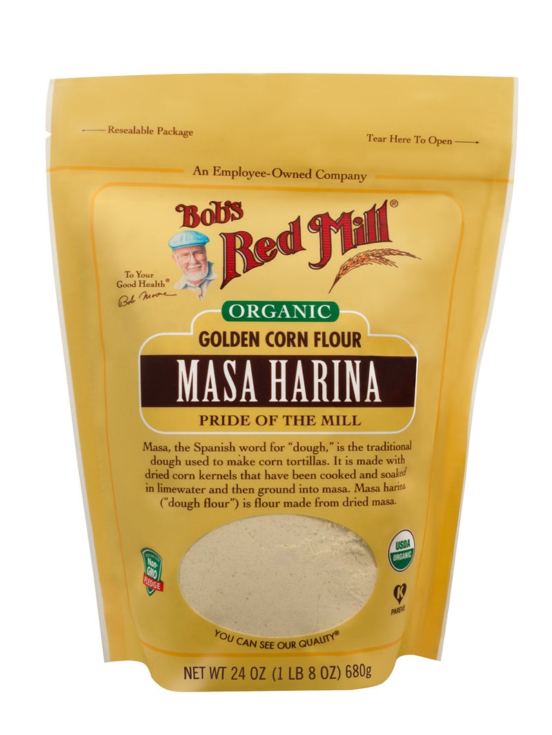 Bob's Red Mill Organic Masa Harina Flour, 24oz (Pack of 1) - Non GMO, Vegan, Kosher - Image 1