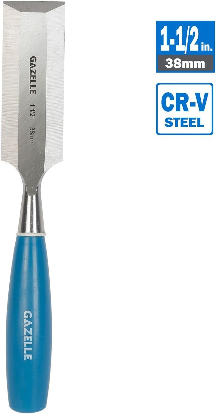 Gazelle Gazelle 1-1/2 Inch Bevel Edge Wood Chisel - Image 1