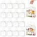 Ohuimrt 24 PCS Clear Plastic Gift Bags with Handles 787 x 787 x 315 Inches Reusable Party Favor Bags with Ribbon Transparent Gift Wrap Bags Bulk for Weddings Birthdays - Image 1