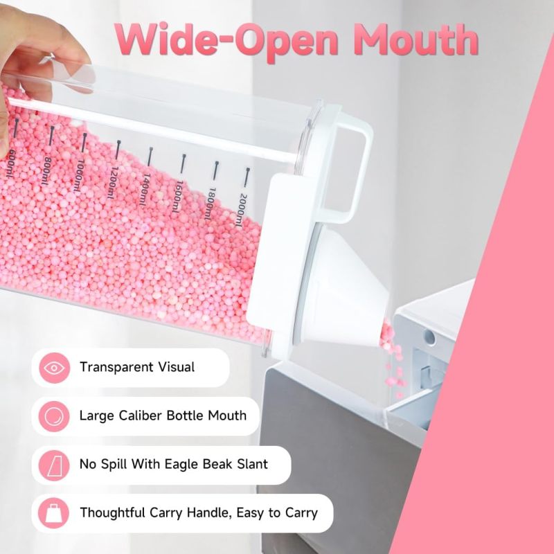 AromaDispense - Laundry Detergent & Scent Bead Organizer, 85oz Storage Container for Beads, Washing Powder, Aroma Enhancer - Image 3