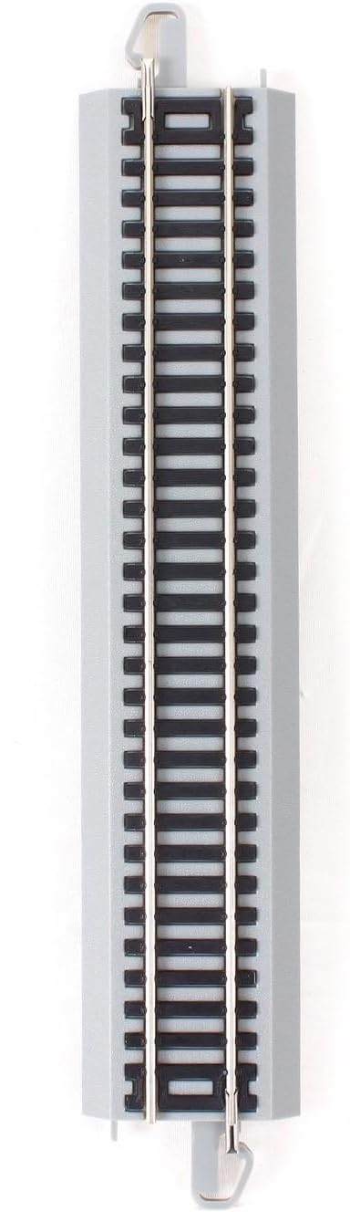 Bachmann Trains Snap-Fit E-Z TRACK WORLD’S GREATEST HOBBY FIRST RAILROAD TRACK PACK - NICKEL SILVER Rail With Grey Roadbed - HO Scale Medium - Image 1