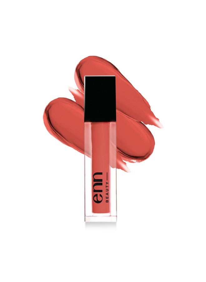 ENN Beauty Semi Matte Pink Liquid Lipstick, Long Lasting Waterproof Non Transfer Smudge Proof, Naked Nutella - 1.5Ml - Image 1