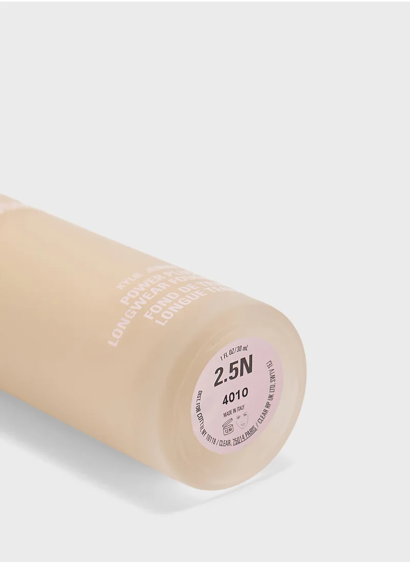 Kylie Cosmetics Power Plush Longwear Foundation - 2.5N, 30Ml