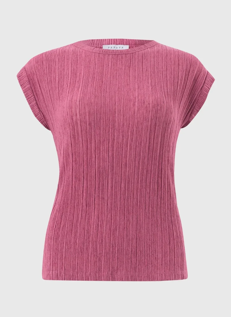 Matalan Pink Pink Textured Top for Women | Best Price UAE